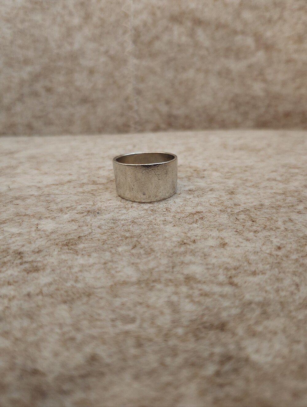 Women's Wide Band Sterling Silver Ring